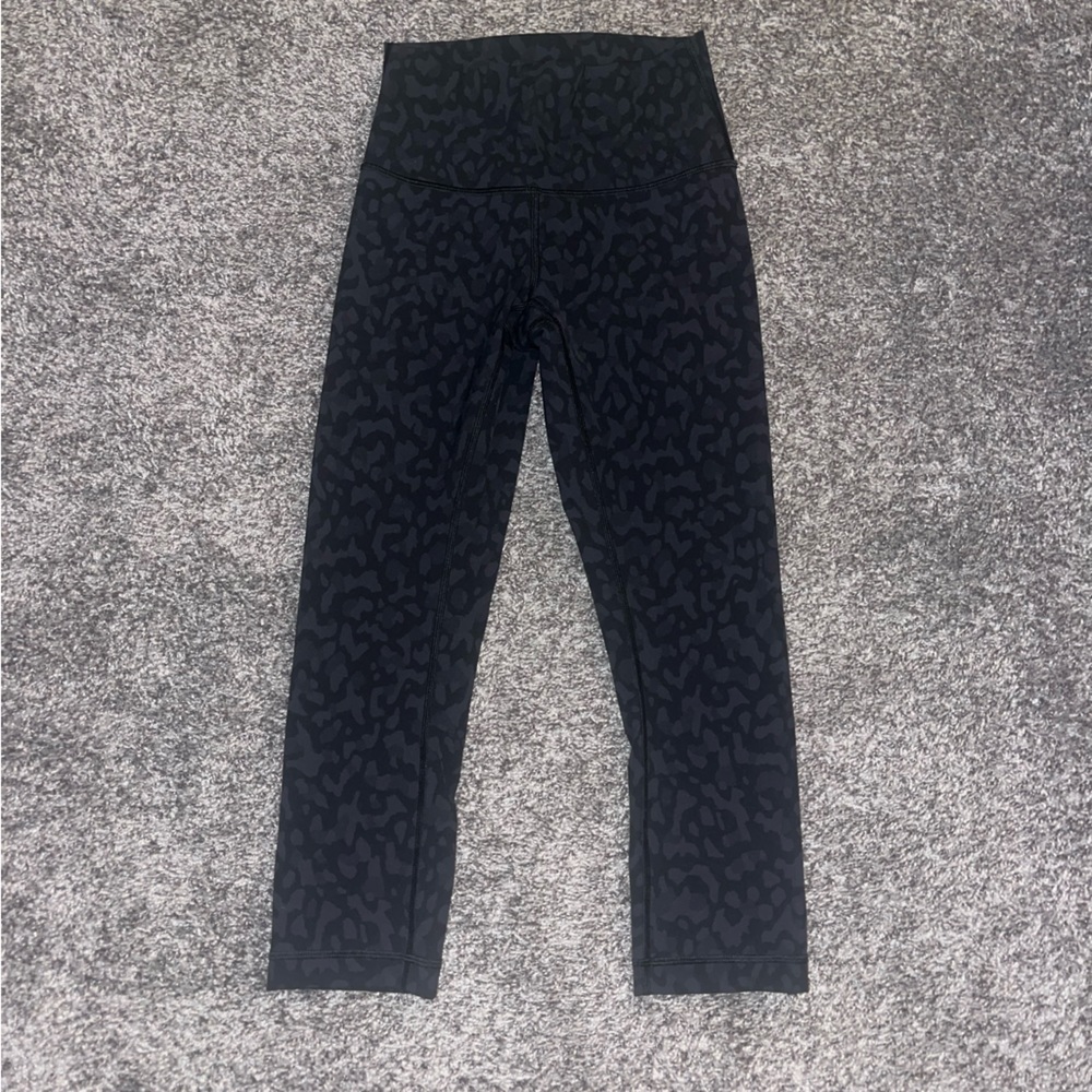 Lululemon Leggings Black Leopard